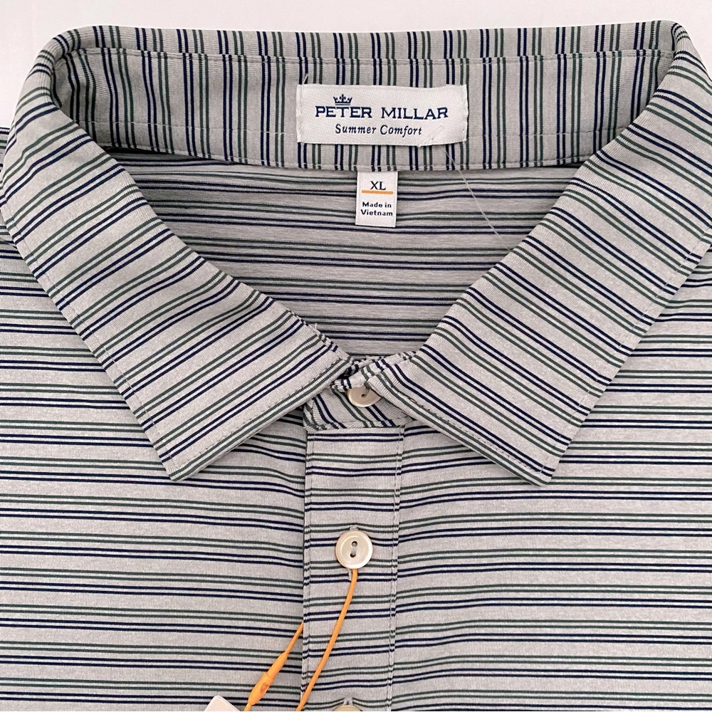 Peter Millar Dunn Performance Jersey Polo XL Gale Summer Comfort UPF 50